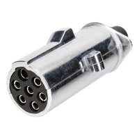 24V STEKKER ALUMINIUM 7-POLIG VLAKSTEKER AANSLUITING N-TYPE (005907.00) (1ST)