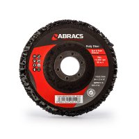 ABRACS 115MM ABRACS POLY DISC - BLACK (1PC)