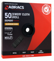 ABRACS 25MM X 50M X 120GRIT EMERY ROLL (1PC) ABRACS 25MM X 50M X 120GRIT EMERY ROLL (1PC)