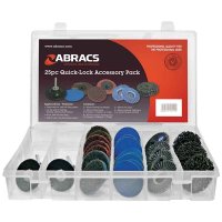 ABRACS 25PC 50MM QUICK-LOCK ACCESSORY PACK (1PC)