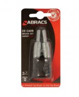 ABRACS 2PC DE-CARB WIRE BRUSH SET (1PC)