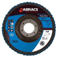 ABRACS 4* FLAP DISC STEEL/STAINLESS STEEL ZIRCONIUM PRO 115X22.2 K40 (1PC)