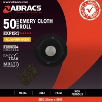 ABRACS EMERY CLOTH ALUMINIUM OXIDE 50MMX50 METRE K80 (1PC) ABRACS EMERY CLOTH ALUMINIUM OXIDE 50MMX50 METRE K80 (1PC)