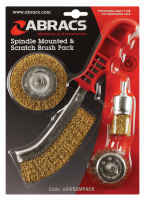 ABRACS SPINDLE MOUNTED & SCRATCH BRUSH PACK (1PC)