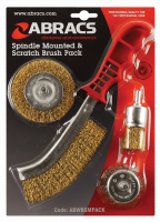 ABRACS SPINDLE MOUNTED & SCRATCH BRUSH PACK (1PC) ABRACS SPINDLE MOUNTED & SCRATCH BRUSH PACK (1PC)