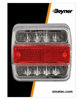 ACHTERLICHT 4 FUNCTIES 98X105MM 14LED (1ST)
