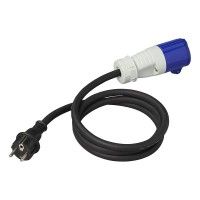adapter cable 150cm 3x25mm from schuko plug to cee 1pc adapter cable 150cm 3x25mm from schuko plug to cee 1pc