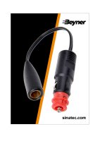 ADAPTER CABLE FROM CIGARETTE LIGHTER PLUG TO DIN SOCKET (1PC)