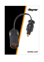 ADAPTER CABLE FROM DIN PLUG TO CIGARETTE LIGHTER BOX (1PC)