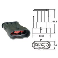 AMP SUPERSEAL (# 1,5) 4 PINS MALE AMP SUPERSEAL (# 1,5) 4 PINS MALE