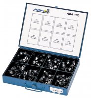 ASSORTMENT ABA 130C PIPE CLAMPS 130-PIECE (1PC)