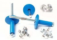 BLINDRIVETS PEEL LARGE DOME HEAD AL/ST BLUE 4,8X20MM (200)