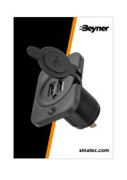 BOITIER USB INTÉGRÉ TWIN 2100MA 12V / 24V (1PC)