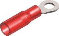 BORNES ANNEAU ISOLES THERMORETREMENT ROUGE M5 (5,3X9,5)