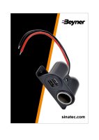 BRIQUET CIGARETTE SURFACE + 2XUSB 12V / 24V (1PC)