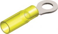 CABLE LUG THERMOSEAL EYE TYPE YELLOW M4 (5PCS)