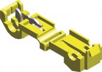 CLICK-IN CONNECTOR YELLOW (5PCS)