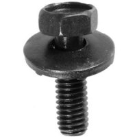 COMBI-SCHROEF MET RING ZWART M6X20 (R=17) (100)