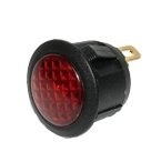 CONTROLE LICHT 20MM ROND LED BLAUW 12V (1ST)