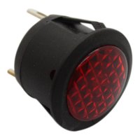 CONTROLE LICHT 20MM ROND LED ROOD 12V (1ST)