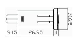 controle licht amberoranje chroom rand 12v 1st controle licht amberoranje chroom rand 12v 1st