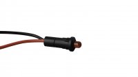 CONTROLE LICHT FEL ROOD KNIPPERENDE LED-INDICATOR MET DRAAD 12V (1ST)