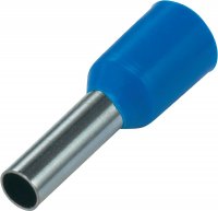 CORD END TERMINAL/BOOTLACE FERRULE BLUE 16MM² L=12 (20PCS) CORD END TERMINAL/BOOTLACE FERRULE BLUE 16MM² L=12 (20PCS)