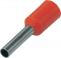 CORD END TERMINAL/BOOTLACE FERRULE RED 35MM² L=16 (20PCS) CORD END TERMINAL/BOOTLACE FERRULE RED 35MM² L=16 (20PCS)