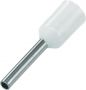 CORD END TERMINAL/BOOTLACE FERRULE WHITE 0.5MM² L=8 (20PCS)