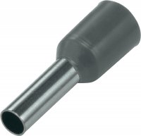 CORD END TERMINAL INSULATED DIN L=12 0,75MM2 GREY (100)