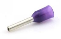 CORD END TERMINAL INSULATED DIN L=6 0,25MM2 PURPLE (500)