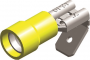 COSSES PREISOLEES EN PVC STANDARD INSULATED PIGGY BACK DISCONNECTORS JAUNE 6,3X0,8