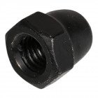 D1587 |6| HEXAGON DOMED CAP NUT BLACK ZP M8 (100) D1587 |6| HEXAGON DOMED CAP NUT BLACK ZP M8 (100)