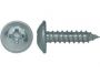 D968C WAFER HEAD WITH COLLAR MULTIDRIVE T SELF TAPPING SCREW ZINC PLATED PH ST4,2X19MM (