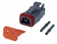DEUTSCH PLUG DT-04-2S 2 POLE FEMALE SET (1PC)