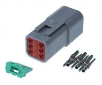 DEUTSCH PLUG DT-04-6P 6 POLE MALE (1PC) DEUTSCH PLUG DT-04-6P 6 POLE MALE (1PC)
