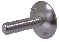 DIN 15237 4.6 RIEMBOUT MET SCHOTEL EN MOER VERZINKT M8X35 (100)