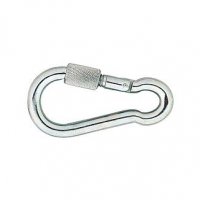 DIN 5299 KARABIJNHAAK MET BORGMOER VERZINKT 6X60 (100) DIN 5299 KARABIJNHAAK MET BORGMOER VERZINKT 6X60 (100)