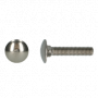 DIN 603 AISI 304 MUSHROOM HEAD SQUARE NECK BOLTS M6X35 (200)
