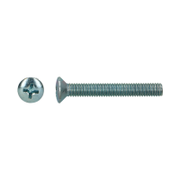 DIN 966H 4.8 VIS À MÉTAUX À TÊTE FRAISÉE BOMBÉE ZINGUÉ BLANC PH M4X25 (200)