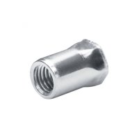 ECROUS À SERTIR ACIER TÊTE AFFLEURANTE HALF-TIGE HEXAGONALE RÉDUITE OUVERT M5 (0,5-3,0)