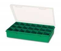 EMPTY COMPARTMENT BOX SMALL GREEN 12-21 (1PC)