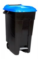 EMPTY WASTE CONTAINER 120L + PEDAL BLUE (1PC)