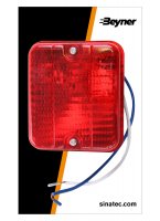 FEU ANTIBROUILLARD ARRIÈRE 75X85MM (1PC)