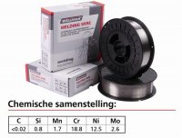 FIL À SOUDER ACIER INOXYDABLE 316 LSI Ø 1,0MM 15KG (1PC)