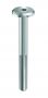 FLATHEAD SCREWS TYPE KF WITH WITH HEX DRIVE ZINC PLATED M6X80 (100)