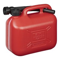 FUEL CAN 5L PLASTIC RED UN-APPROVED (1PC)