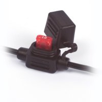 FUSE HOLDER FOR MICRO II BLADE FUSE BLACK WIRE 1,5MM2 (1PC)