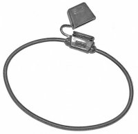 FUSE HOLDER STANDARD BLADE ATO WITH BLACK WIRE 3,0MM (1PC)