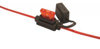 FUSE HOLDER STANDARD BLADE FUSE ATO RED WIRE 2,5MM2 (1PC)